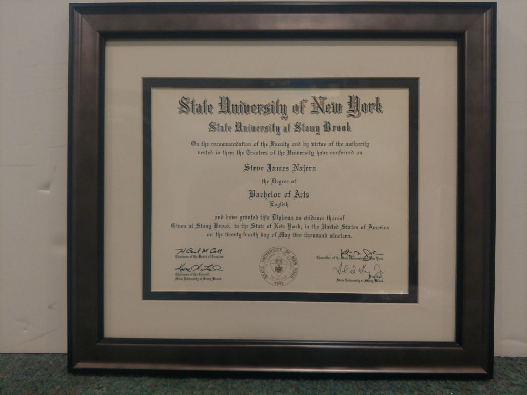 Framed Diploma Certificates